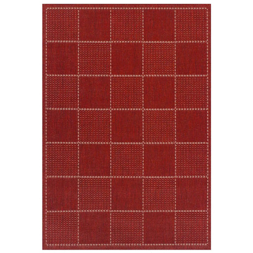 Checked Flatweave Red 2