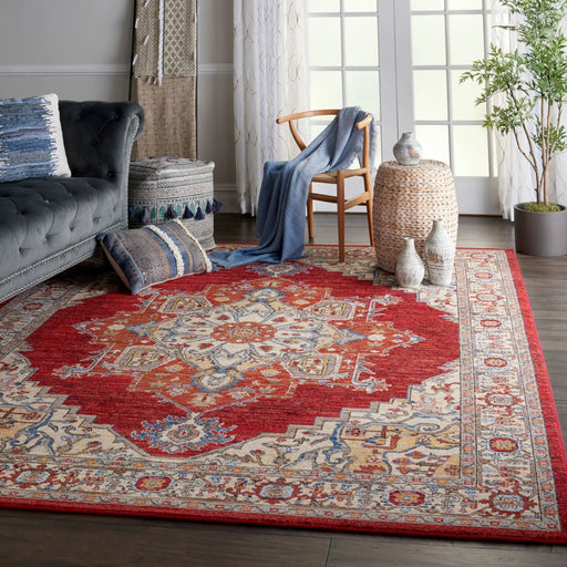 Nourison Rugs Rectangle / 168 x 244cm Majestic Nourison MST05 Red 99446713520 - Woven Rugs