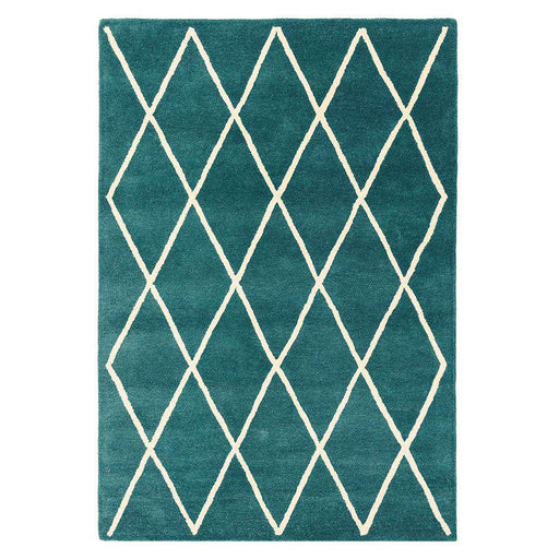 Asiatic Rugs Albany Diamond Teal - Woven Rugs