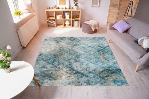Jackie and the Fish Rugs Jackie & The Fish Circle splashing drops - Woven Rugs
