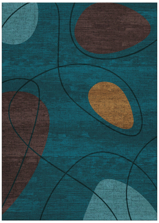 Jackie and the Fish Rugs Jackie & The Fish My Bubble dark blue-fall - Woven Rugs