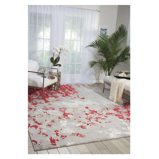 Nourison Rugs Twilight TWI21 Grey/Red - Woven Rugs