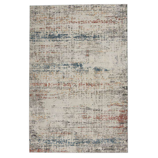 Nourison Rugs Rustic Textures RUS14 Light Grey Multi - Woven Rugs