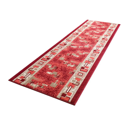 RugsDirect Online Modern Basic 102495 Cube Red Rug - Woven Rugs