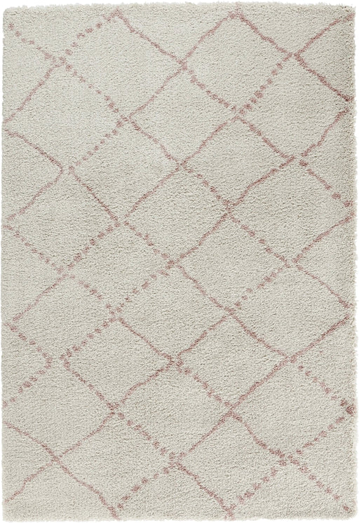 RugsDirect Online Modern Allure 102749 Hash Cream Rose Rug - Woven Rugs