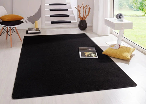 RugsDirect Online Plain/Nearly Plain Fancy 103004 Black Rug - Woven Rugs