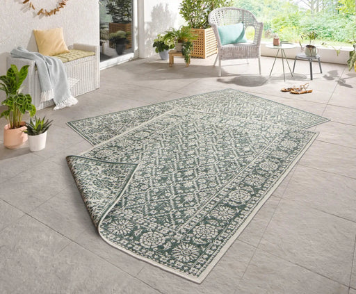 RugsDirect Online Modern Twin 103115 Green Cream Rug - Woven Rugs
