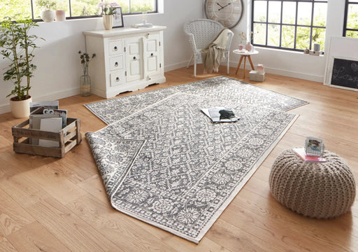 RugsDirect Online Modern Twin 103116 Grey Cream Rug - Woven Rugs