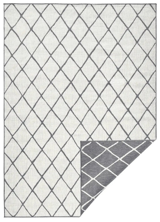 RugsDirect Online Modern Twin 103118 Grey Cream Rug - Woven Rugs