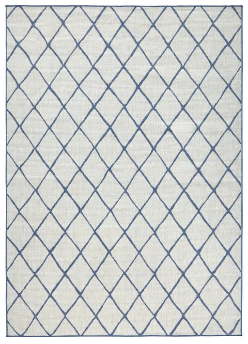 RugsDirect Online Modern Twin 103119 Blue Cream Rug - Woven Rugs