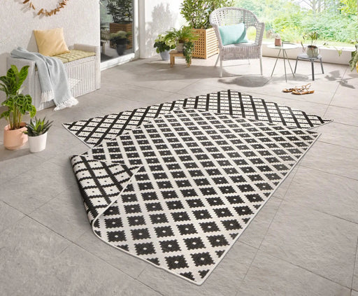 RugsDirect Online Modern Twin 103124 Black Cream Rug - Woven Rugs