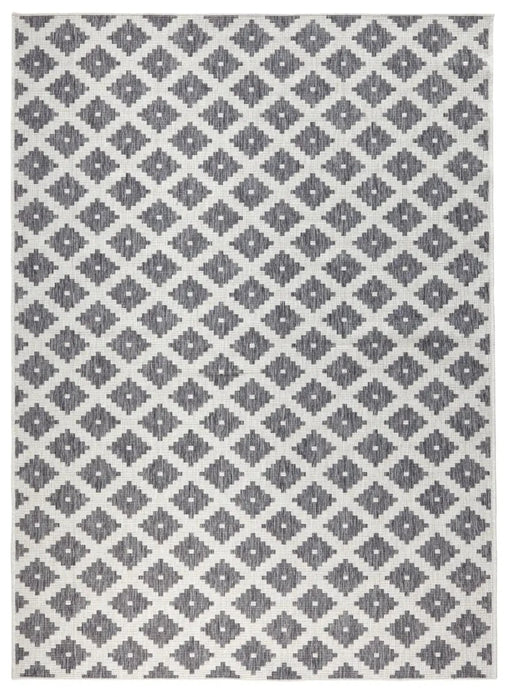 RugsDirect Online Modern Twin 103126 Grey Cream Rug - Woven Rugs