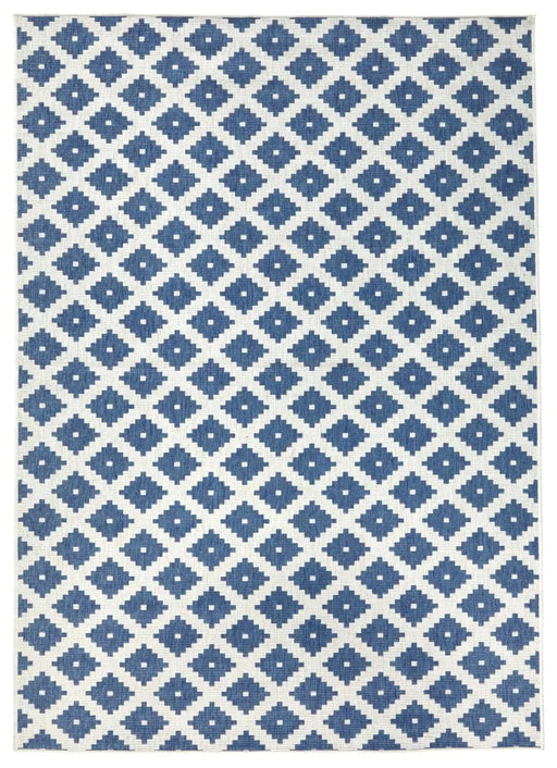 RugsDirect Online Modern Twin 103128 Blue Cream Rug - Woven Rugs