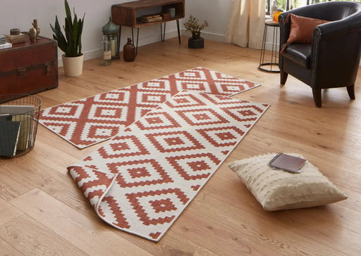 RugsDirect Online Modern 80cm x 250cm Runner Twin 103130 Terra Cream Rug 4260525253848 - Woven Rugs