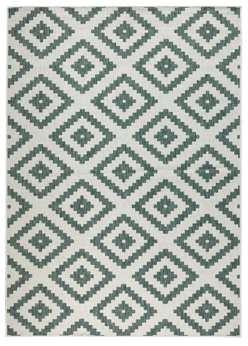 RugsDirect Online Modern Twin 103131 Green Cream Rug - Woven Rugs