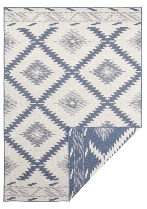 RugsDirect Online Modern Twin Supreme 103430 Malibu Blue Cream Rug - Woven Rugs