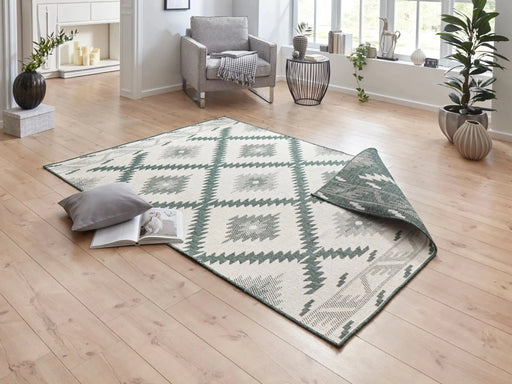 RugsDirect Online Modern Twin Supreme 103431 Malibu Green Cream Rug - Woven Rugs