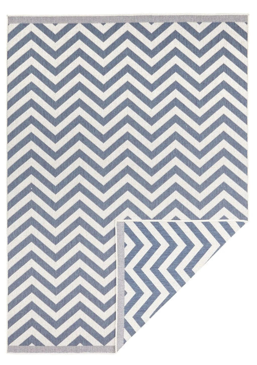 RugsDirect Online Modern Twin Supreme 103435 Palma Blue Cream Rug - Woven Rugs