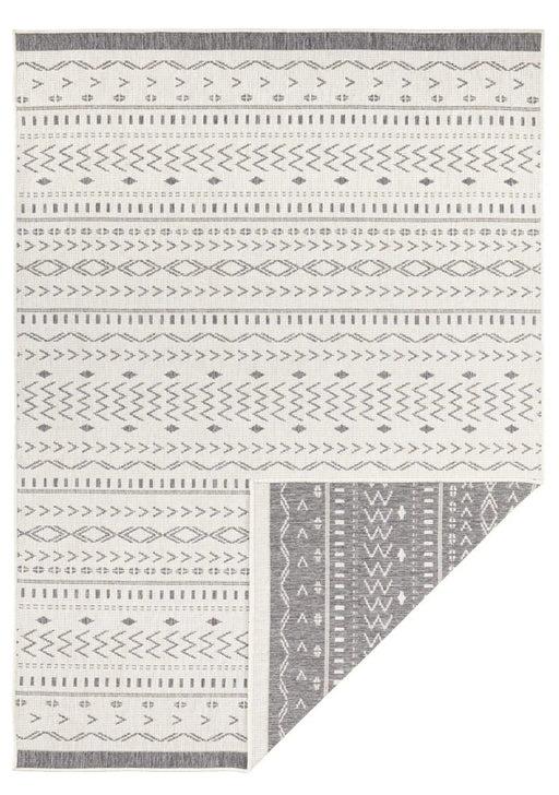 RugsDirect Online Modern Twin Supreme 103437 Kuba Grey Cream Rug - Woven Rugs