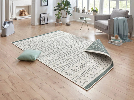RugsDirect Online Modern Twin Supreme 103440 Kuba Green Cream Rug - Woven Rugs