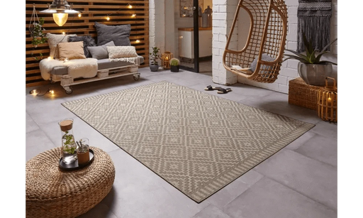 RugsDirect Online Modern Mia 103521 Taupe Indoor / Outdoor - Woven Rugs
