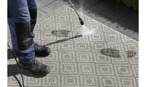 RugsDirect Online Modern Mia 103523 Grey Cream Indoor / Outdoor - Woven Rugs