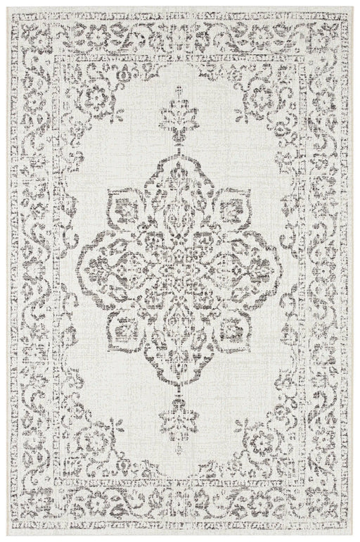 RugsDirect Online Modern Beach 103855 Tilos Cream Grey Anthracite Rug - Woven Rugs