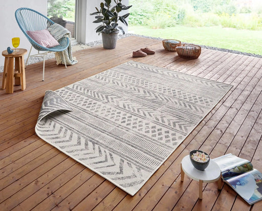 RugsDirect Online Modern Twin Supreme 103862 Biri Grey Cream Rug - Woven Rugs