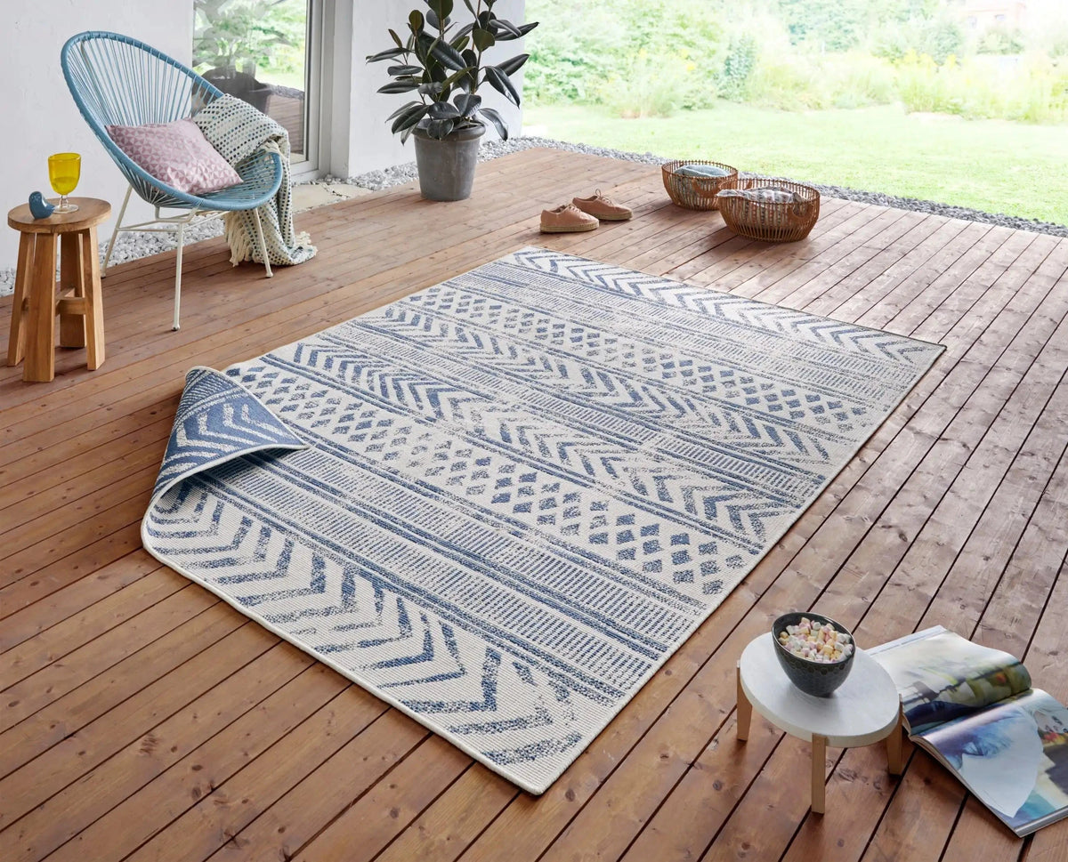 Twin Supreme 103863 Biri Blue Cream Rug — Woven Rugs