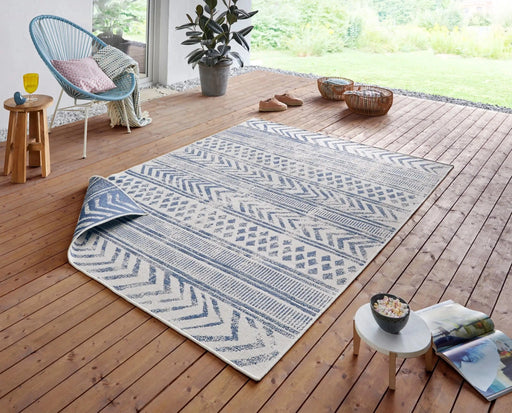 RugsDirect Online Modern Twin Supreme 103863 Biri Blue Cream Rug - Woven Rugs