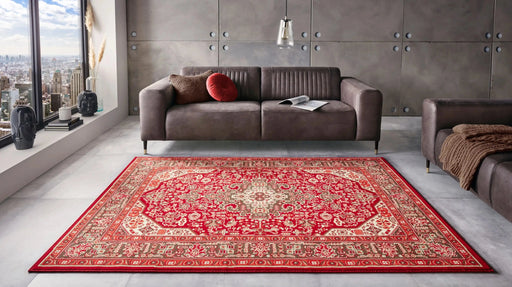 RugsDirect Online Traditional Mirkan 104098 Isfahan Oriental Red Rug - Woven Rugs