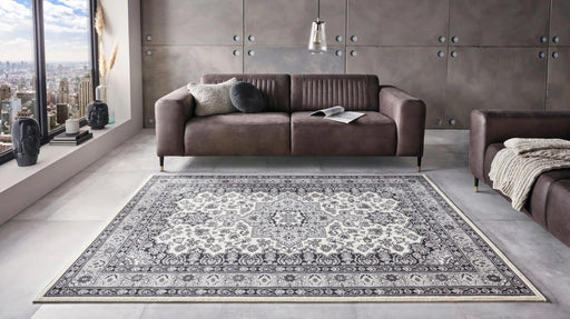 RugsDirect Online Traditional Mirkan 104107 Tabriz Cream Grey Rug - Woven Rugs