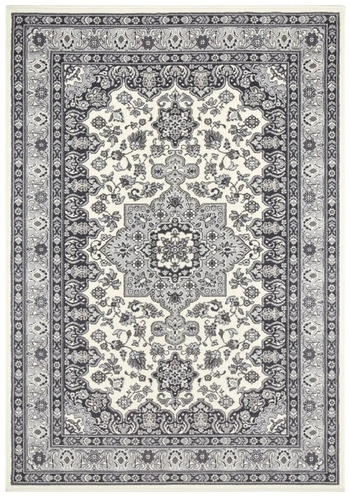 RugsDirect Online Traditional Mirkan 104107 Tabriz Cream Grey Rug - Woven Rugs