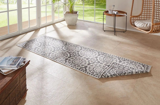 RugsDirect Online Modern Twin Supreme 104128 Jardin Grey Cream Rug - Woven Rugs