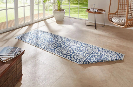 RugsDirect Online Modern Twin Supreme 104130 Jardin Blue Cream Rug - Woven Rugs