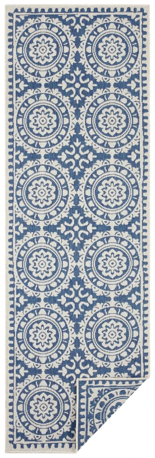 RugsDirect Online Modern Twin Supreme 104130 Jardin Blue Cream Rug - Woven Rugs