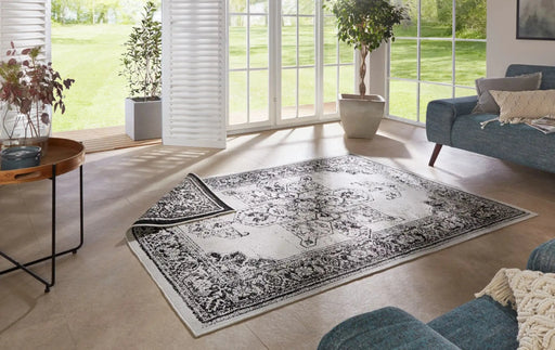 RugsDirect Online Modern Twin Supreme 104137 Borbon Black Cream Rug - Woven Rugs