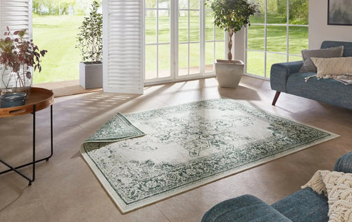 RugsDirect Online Modern Twin Supreme 104139 Borbon Green Cream Rug - Woven Rugs