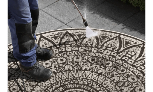 RugsDirect Online Modern Nora 104161 Black Indoor / Outdoor - Woven Rugs