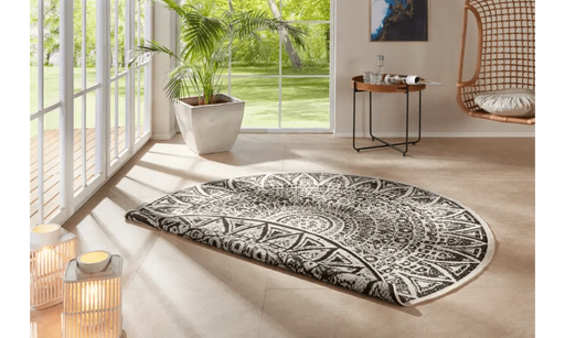 RugsDirect Online Modern Nora 104161 Black Indoor / Outdoor - Woven Rugs
