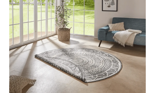 RugsDirect Online Modern Twin Supreme 104164 Grey Cream Indoor / Outdoor - Woven Rugs