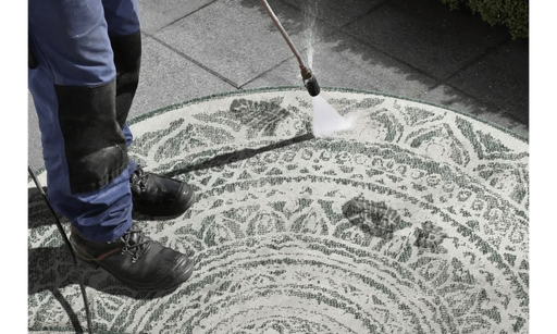 RugsDirect Online Modern Twin Supreme 104167 Green Cream Indoor / Outdoor - Woven Rugs