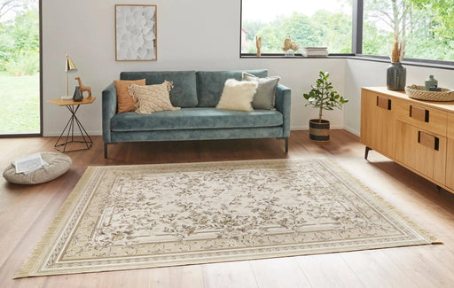 RugsDirect Online Traditional Naveh 104368 Antik Flowers Cream Beige Rug - Woven Rugs