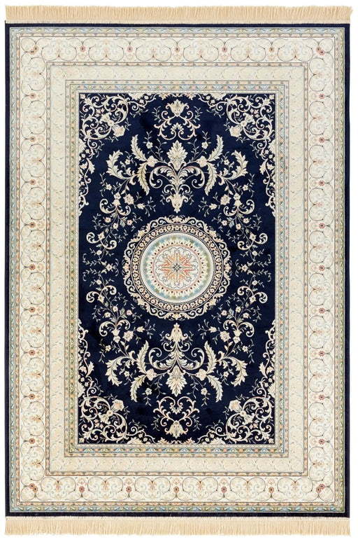 RugsDirect Online Traditional Naveh 104371 Antik Medallion Dark Blue Rug - Woven Rugs