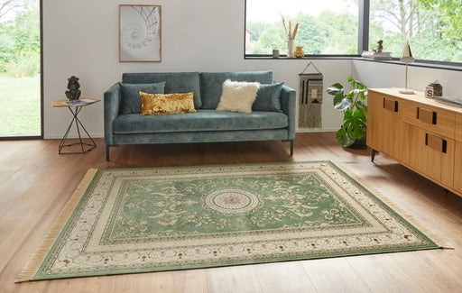 RugsDirect Online Traditional Naveh 104372 Antik Medallion Green Rug - Woven Rugs