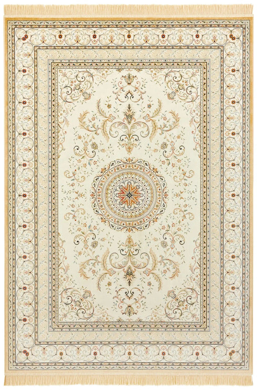 RugsDirect Online Traditional Naveh 104373 Antik Medallion Cream Rug - Woven Rugs