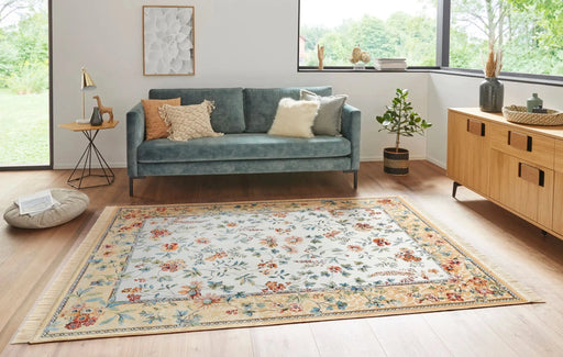 RugsDirect Online Traditional Naveh 104375 Flowers Cream Cord Rug - Woven Rugs