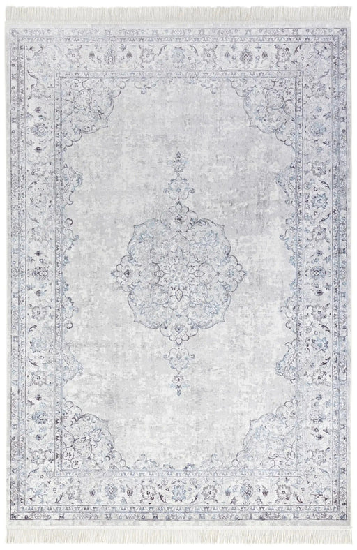 RugsDirect Online Traditional Naveh 104384 Medallion Pastel Blue Rug - Woven Rugs