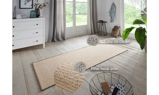 RugsDirect Online Modern Bouclé 1.0 104434 Beige - Woven Rugs