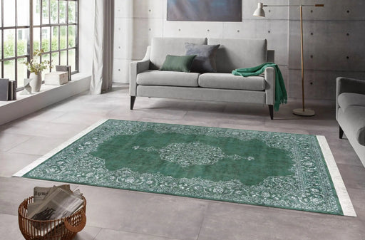 RugsDirect Online Traditional Naveh 105026 Oriental Green Rug - Woven Rugs